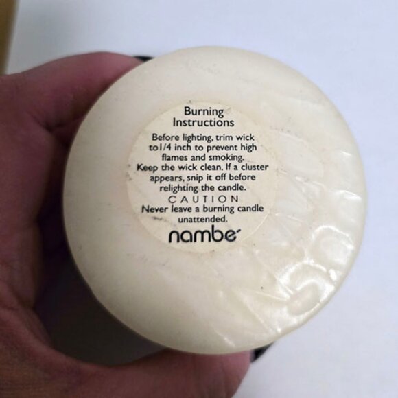 Nambe Studio Panza Pillar Candle Holder Candle Box Care Guide 1998 Fred Bould NM - Picture 4 of 13